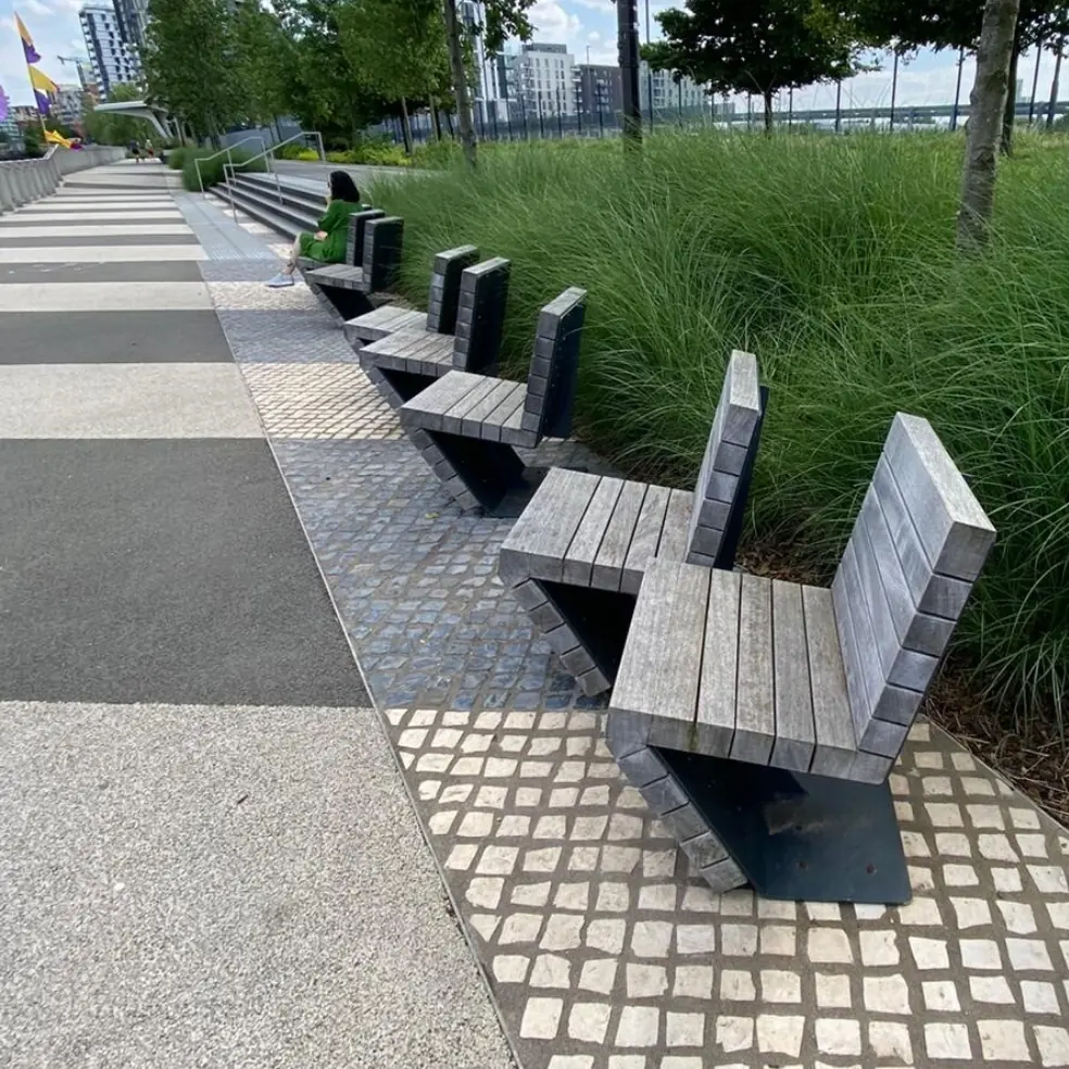 Metal benches