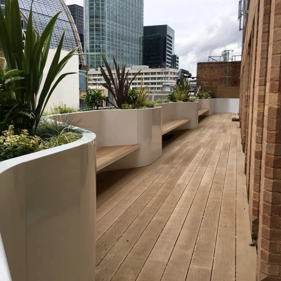 Planters and decking