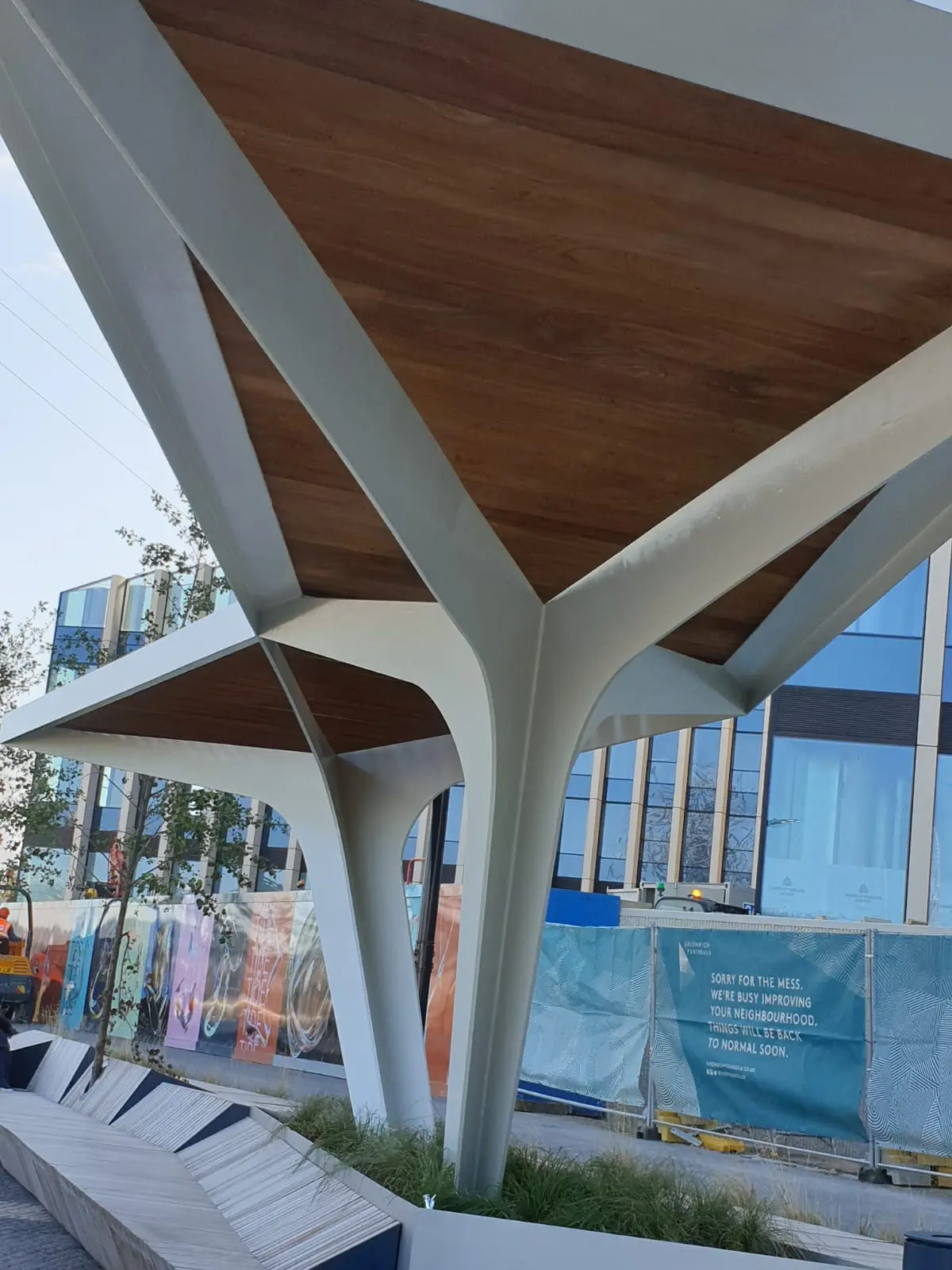 Structure with shade